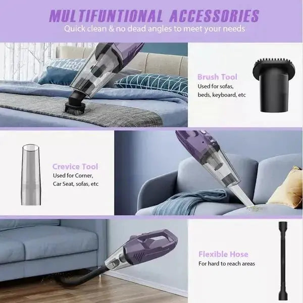 Cordless Handheld Vacuum – Powerful & Lightweight ATJ2266 Portable 6000Pa - Teendow Australia