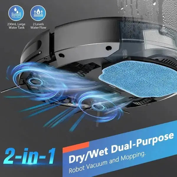 Robot Vacuum Mop Combo – BR151 WiFi, Alexei & App Control - Teendow Australia