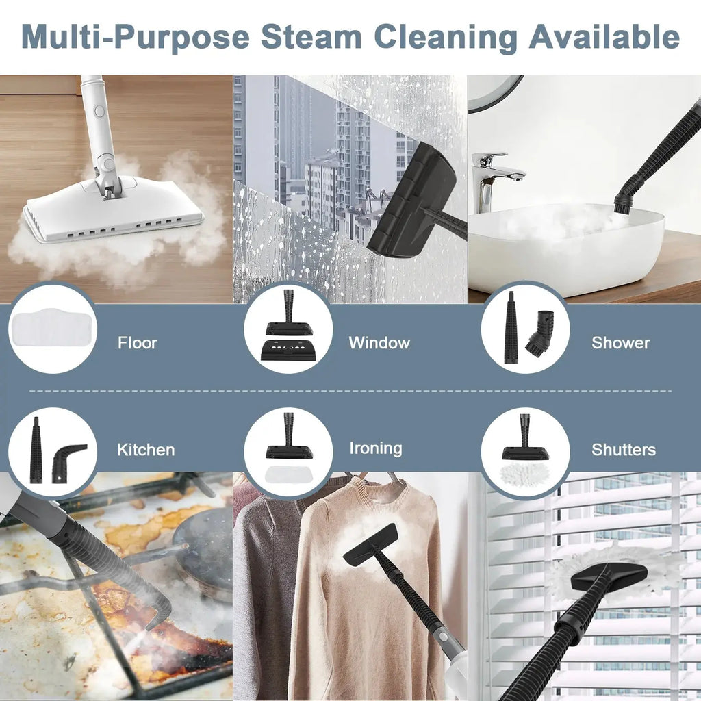 Steam Mop – Powerful Deep Cleaning with High Temperature Steam SC - 05 - UK Plug Teendow - Teendow Australia